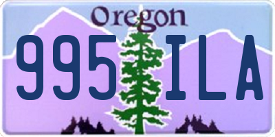 OR license plate 995ILA