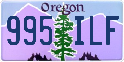 OR license plate 995ILF