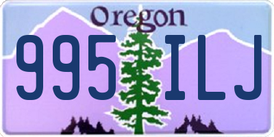 OR license plate 995ILJ