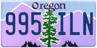 OR license plate 995ILN