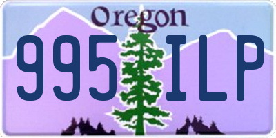 OR license plate 995ILP
