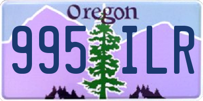 OR license plate 995ILR