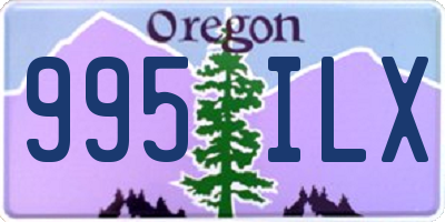 OR license plate 995ILX