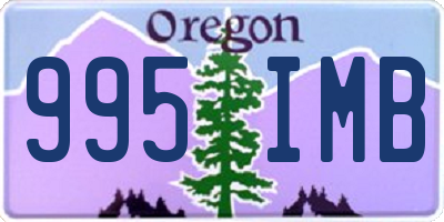 OR license plate 995IMB