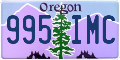 OR license plate 995IMC