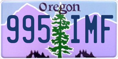 OR license plate 995IMF