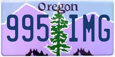 OR license plate 995IMG