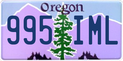 OR license plate 995IML