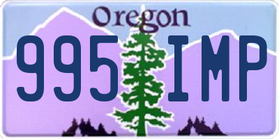 OR license plate 995IMP