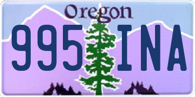 OR license plate 995INA