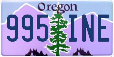 OR license plate 995INE