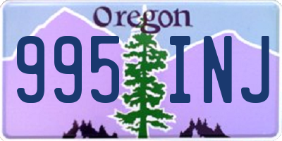 OR license plate 995INJ