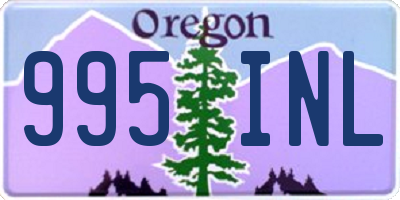 OR license plate 995INL