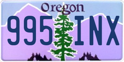 OR license plate 995INX