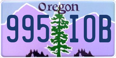 OR license plate 995IOB