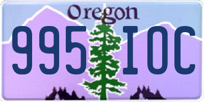 OR license plate 995IOC