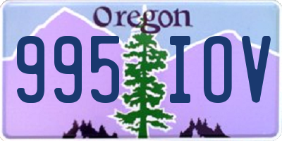 OR license plate 995IOV