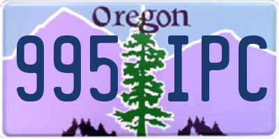 OR license plate 995IPC