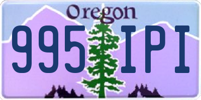 OR license plate 995IPI