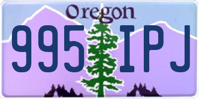OR license plate 995IPJ
