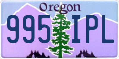 OR license plate 995IPL