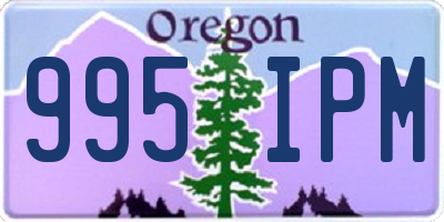 OR license plate 995IPM