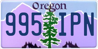 OR license plate 995IPN