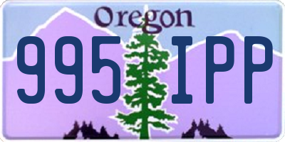 OR license plate 995IPP