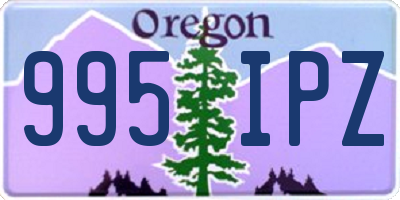 OR license plate 995IPZ