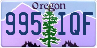 OR license plate 995IQF