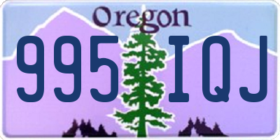 OR license plate 995IQJ