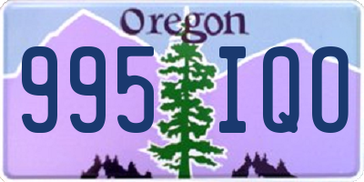 OR license plate 995IQO