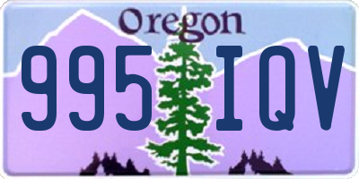 OR license plate 995IQV