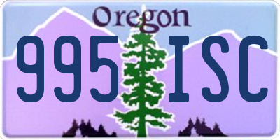 OR license plate 995ISC