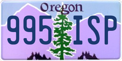 OR license plate 995ISP