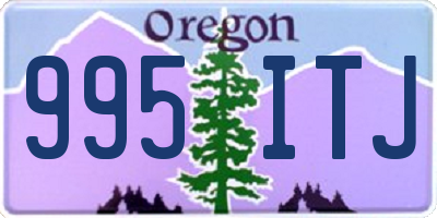 OR license plate 995ITJ