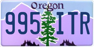 OR license plate 995ITR