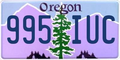 OR license plate 995IUC