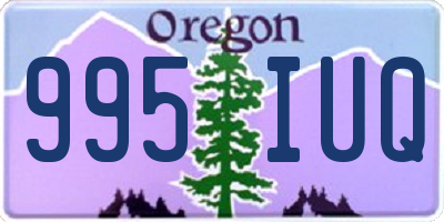 OR license plate 995IUQ