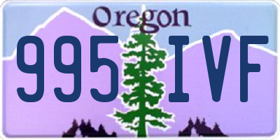 OR license plate 995IVF