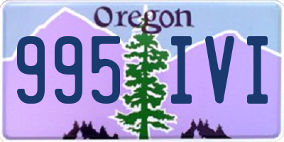 OR license plate 995IVI