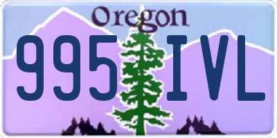 OR license plate 995IVL