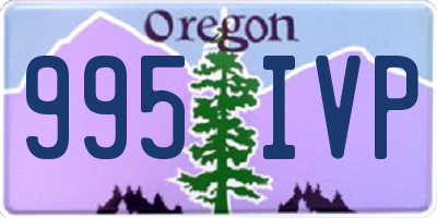 OR license plate 995IVP