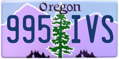 OR license plate 995IVS