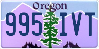 OR license plate 995IVT