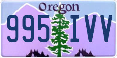 OR license plate 995IVV