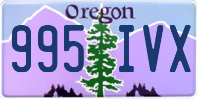 OR license plate 995IVX