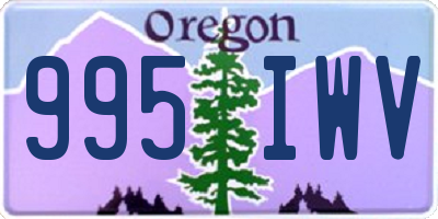OR license plate 995IWV