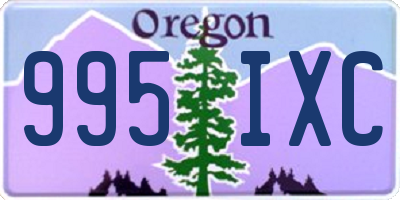 OR license plate 995IXC