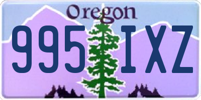 OR license plate 995IXZ